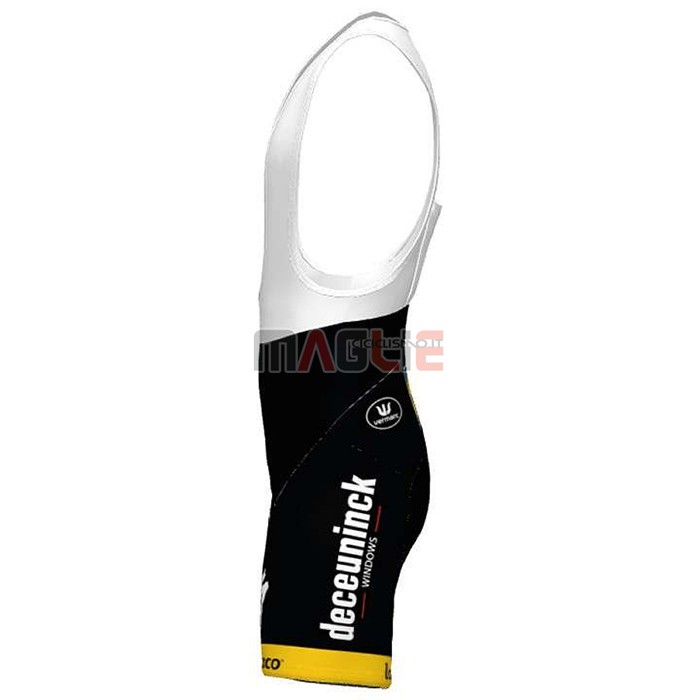 Maglia Deceuninck Quick Step Manica Corta 2020 Bianco Giallo